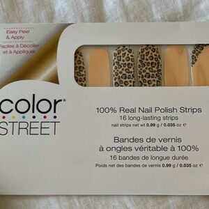 Color Street Nude and Leopard Nail Wrap, Trend Spotted
